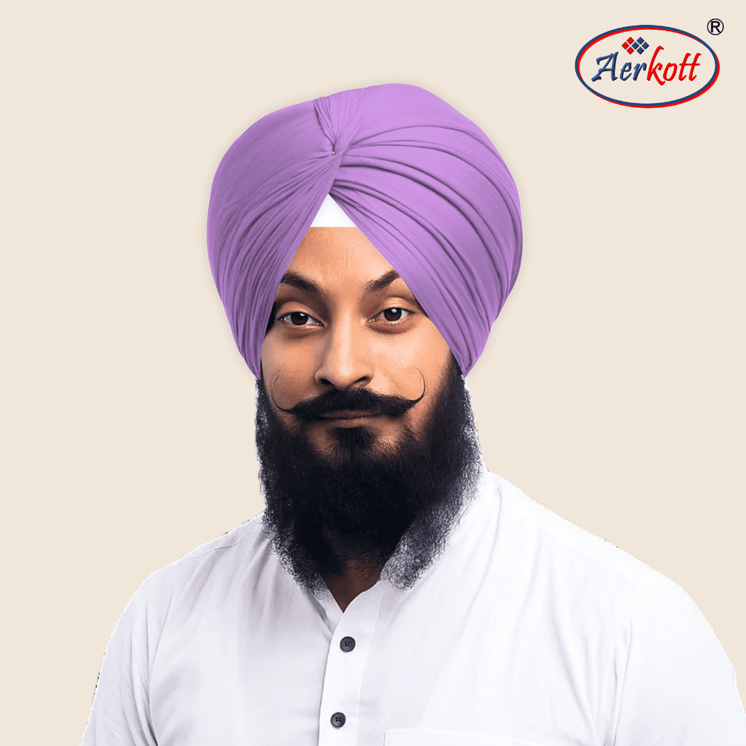 Aerkott Maharani Full Voile Turban - Lavender
