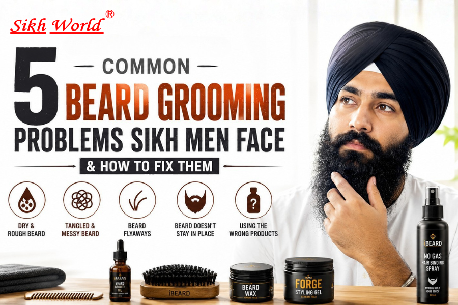 5 Common Beard Grooming Problems Sikh Men Face & How to Fix Them
