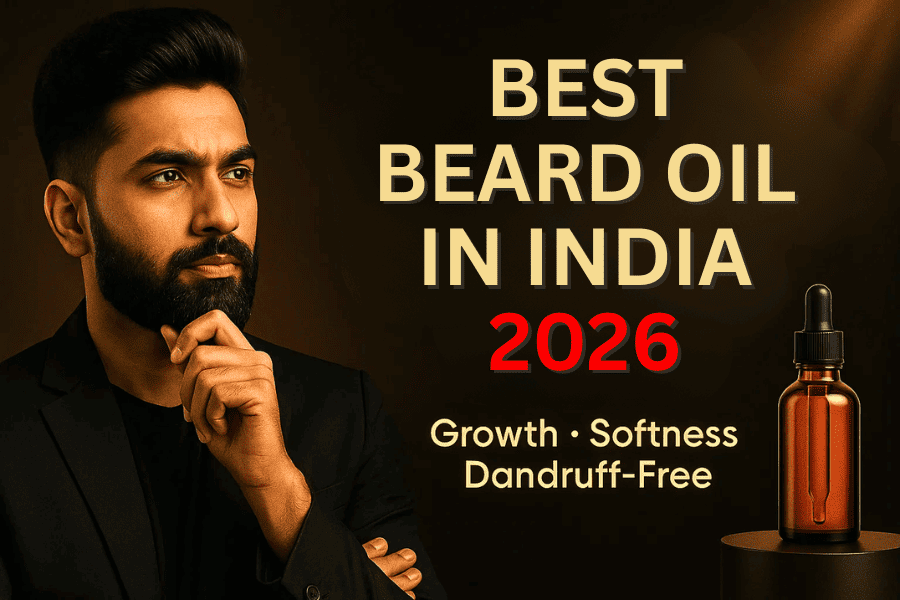 Best natural beard growth oil in india in 2026 for beard growth, dandruff and itchiness. 100% natural and very effective. no chemicals no side effects. made from a blend of 20 natural oils