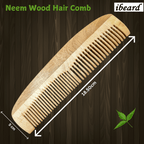 ibeard Neem Wood Hair Comb