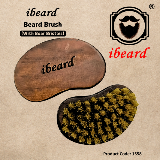 ibeard Beard Brush With Natural Boar Bristles (Travel Size)