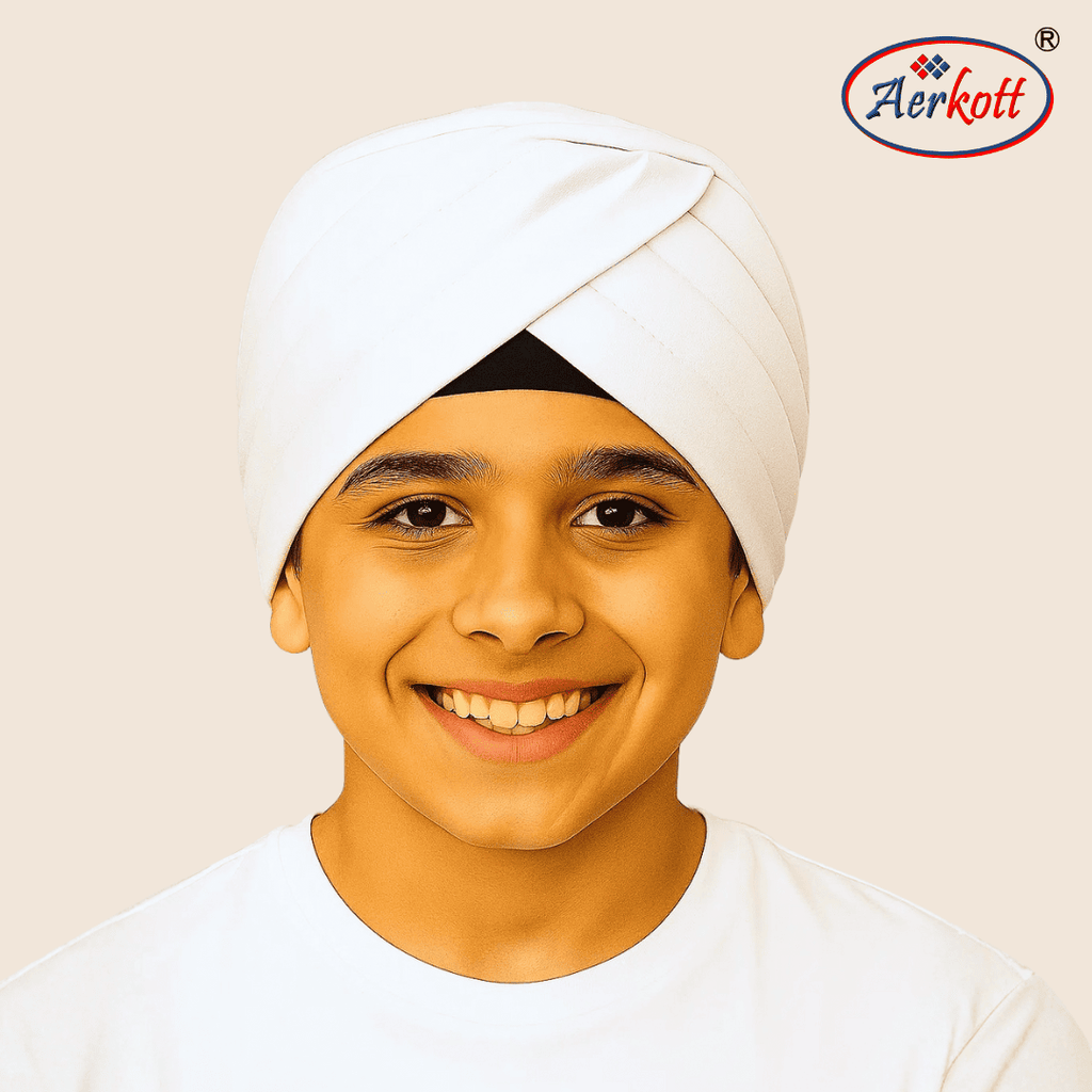 Aerkott ReadyMade Turban - White