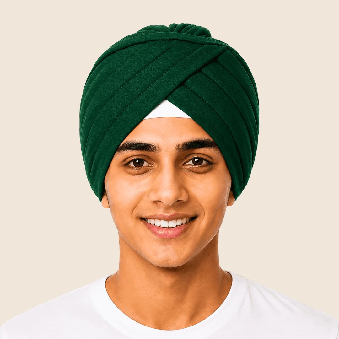 Aerkott Readymade Turban - Ready-to-Wear Turban with Realistic Pleats