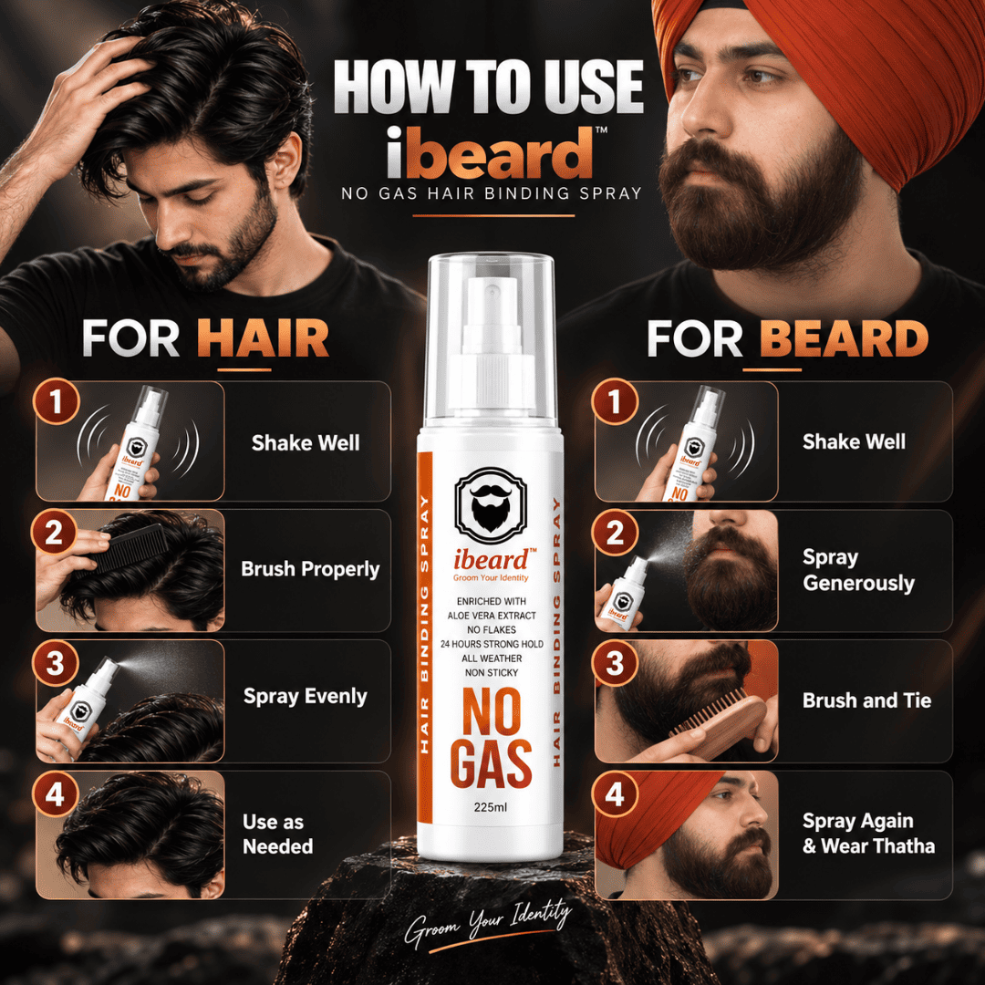 ibeard No Gas Hair Binding Spray 225ml