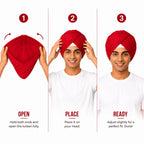 Aerkott Readymade Turban - Ready-to-Wear Turban with Realistic Pleats