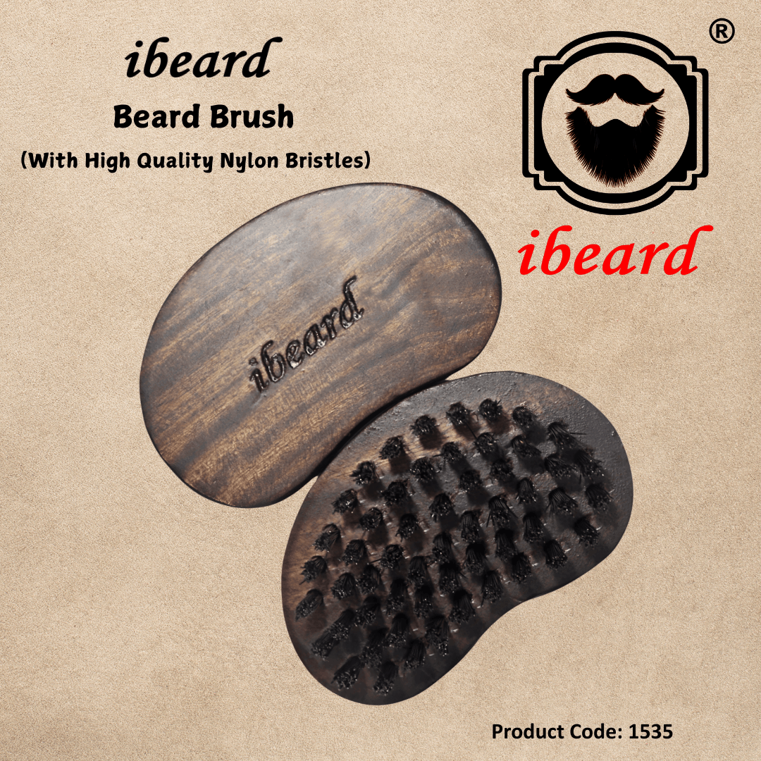 ibeard Beard Brush With Nylon Bristles (Travel Size)