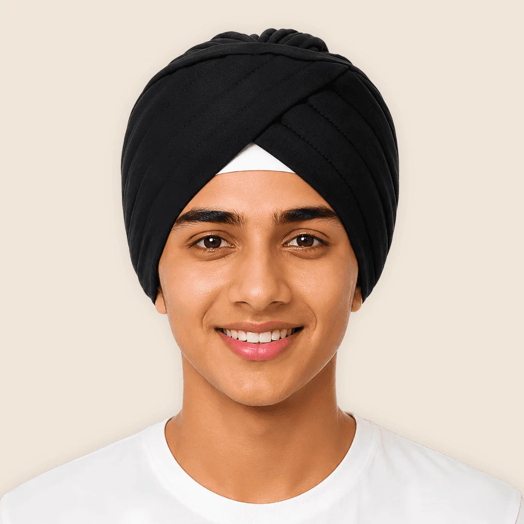 Aerkott Readymade Turban - Ready-to-Wear Turban with Realistic Pleats