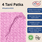 4 Tani Cotton Designer Printed  Patka - Pink