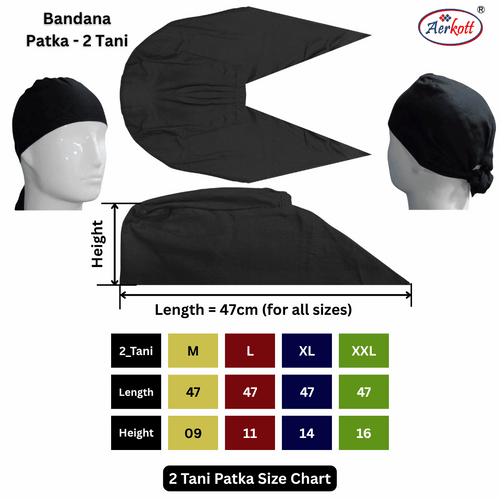 2 Tani Dastar or Patka Cotton [Royal-Blue]