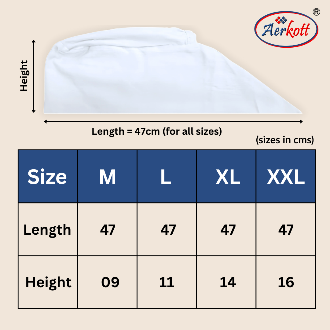 2 tani cotton dastar for sikh to wear under turban