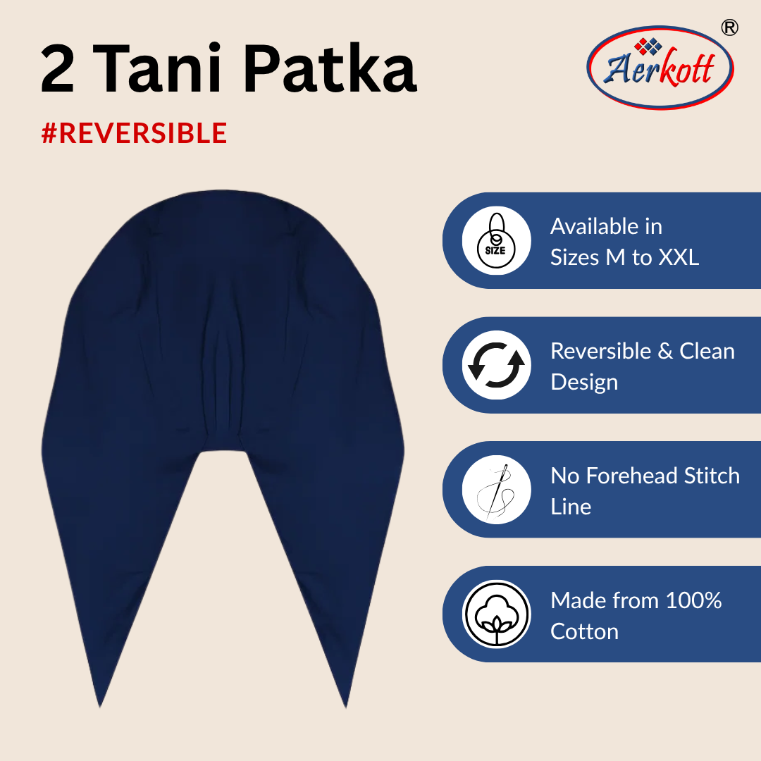 2 tani kids patka cotton navy blue