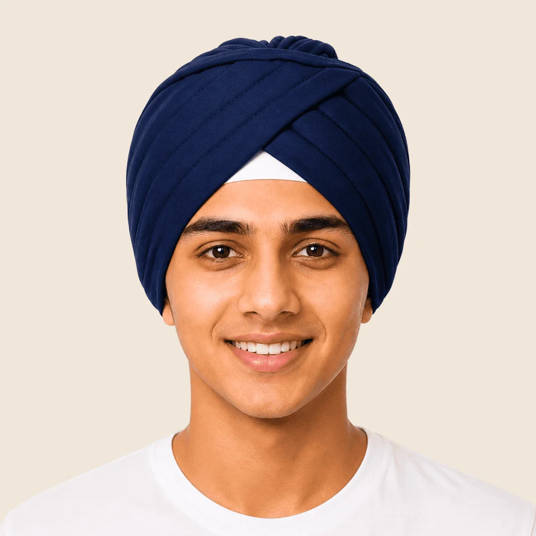 Aerkott Readymade Turban - Ready-to-Wear Turban with Realistic Pleats
