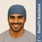 BaseFit Cotton Bandana - Bluish Grey