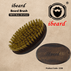 ibeard Beard Brush With Natural Boar Bristles (King Size)