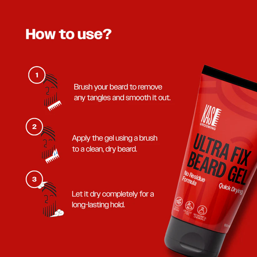 Kase Grooming Ultra Fix Beard Gel 150ml