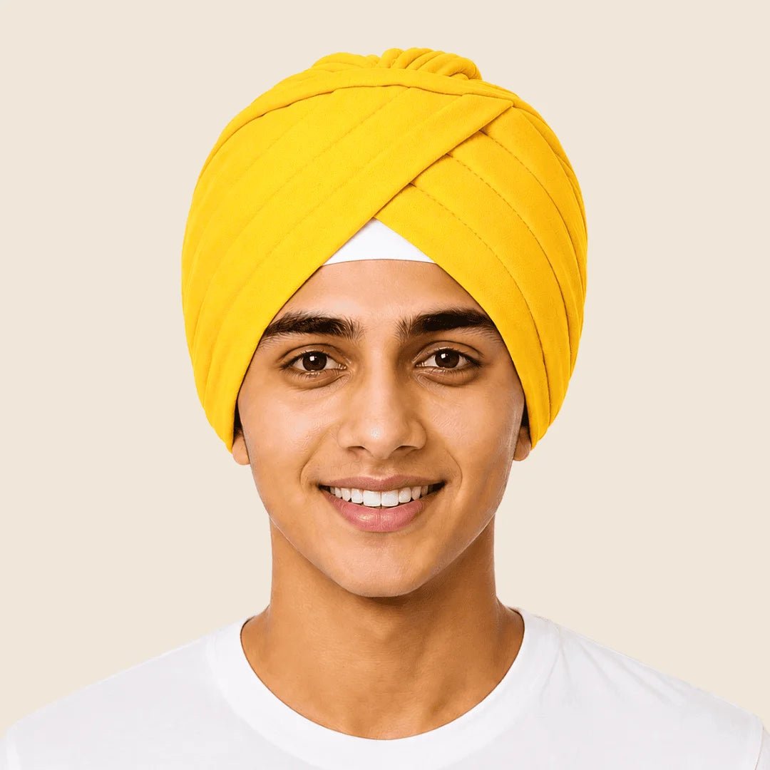 Aerkott Readymade Turban - Ready-to-Wear Turban with Realistic Pleats