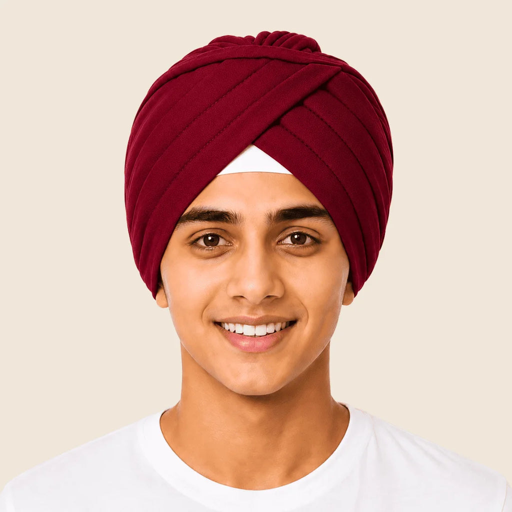 Aerkott Readymade Turban - Ready-to-Wear Turban with Realistic Pleats