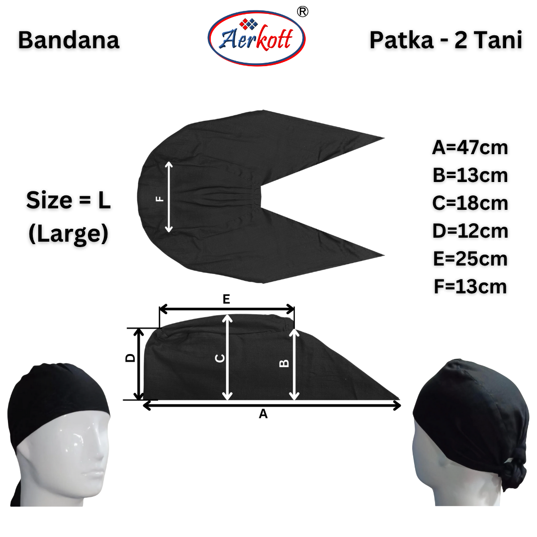2 Tani Dastar or Patka Cotton [Military Green]