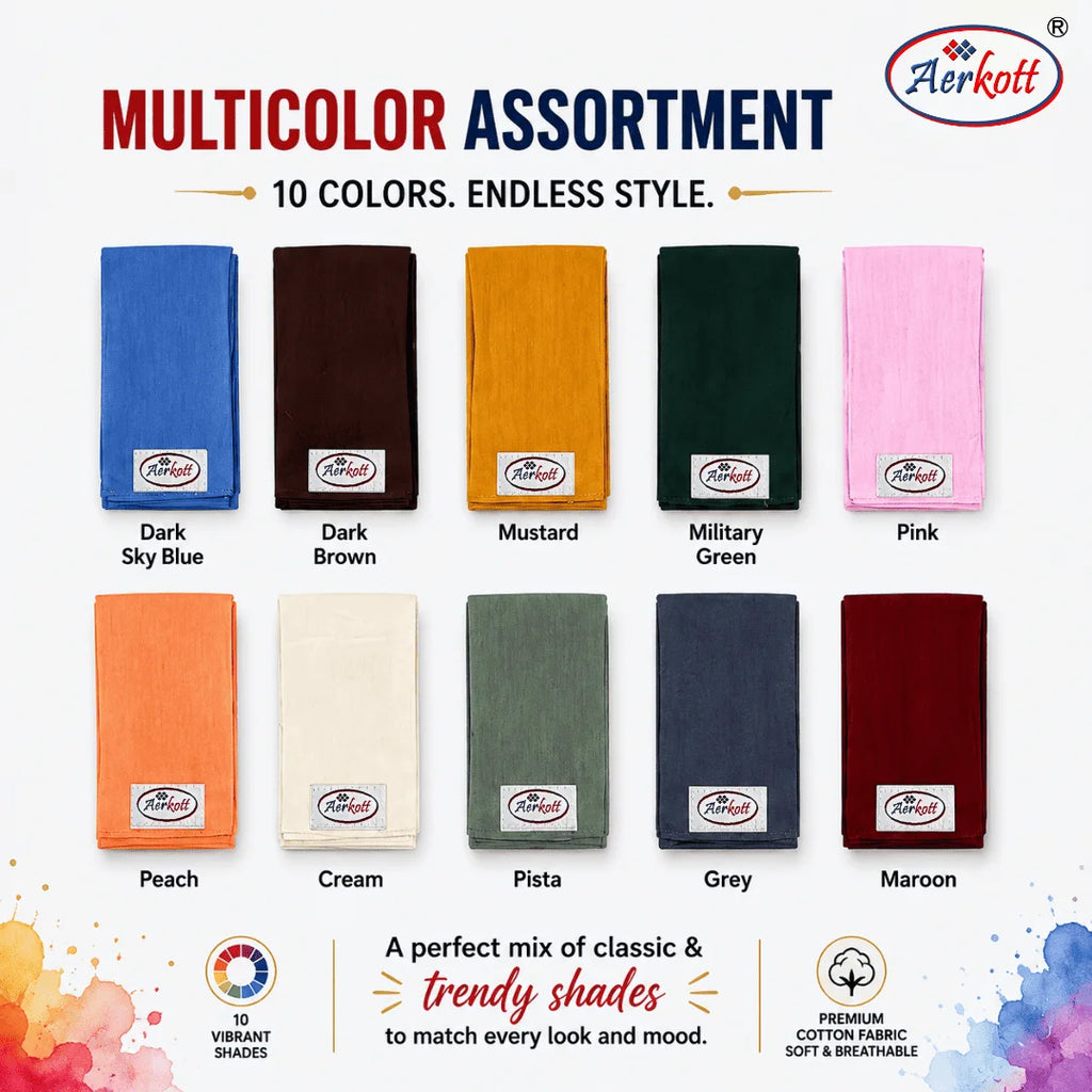 Aerkott Multicolor Fiftee Assorted colors underturban headbandfor sikh men