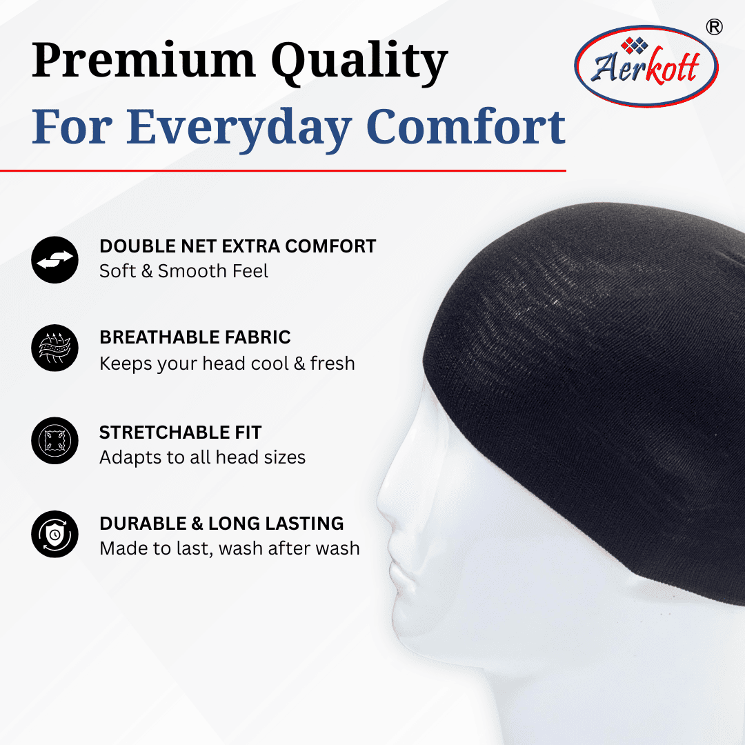 Aerkott Double Thick Net Stocking Skull Cap