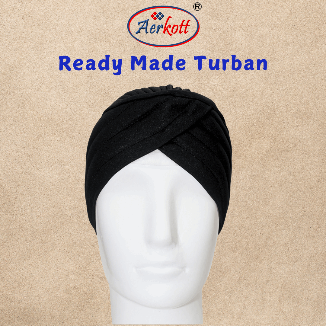 Aerkott ReadyMade Turban Black