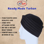 Aerkott ReadyMade Turban Black