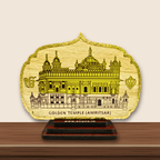 Golden Temple Car Stand - Wooden