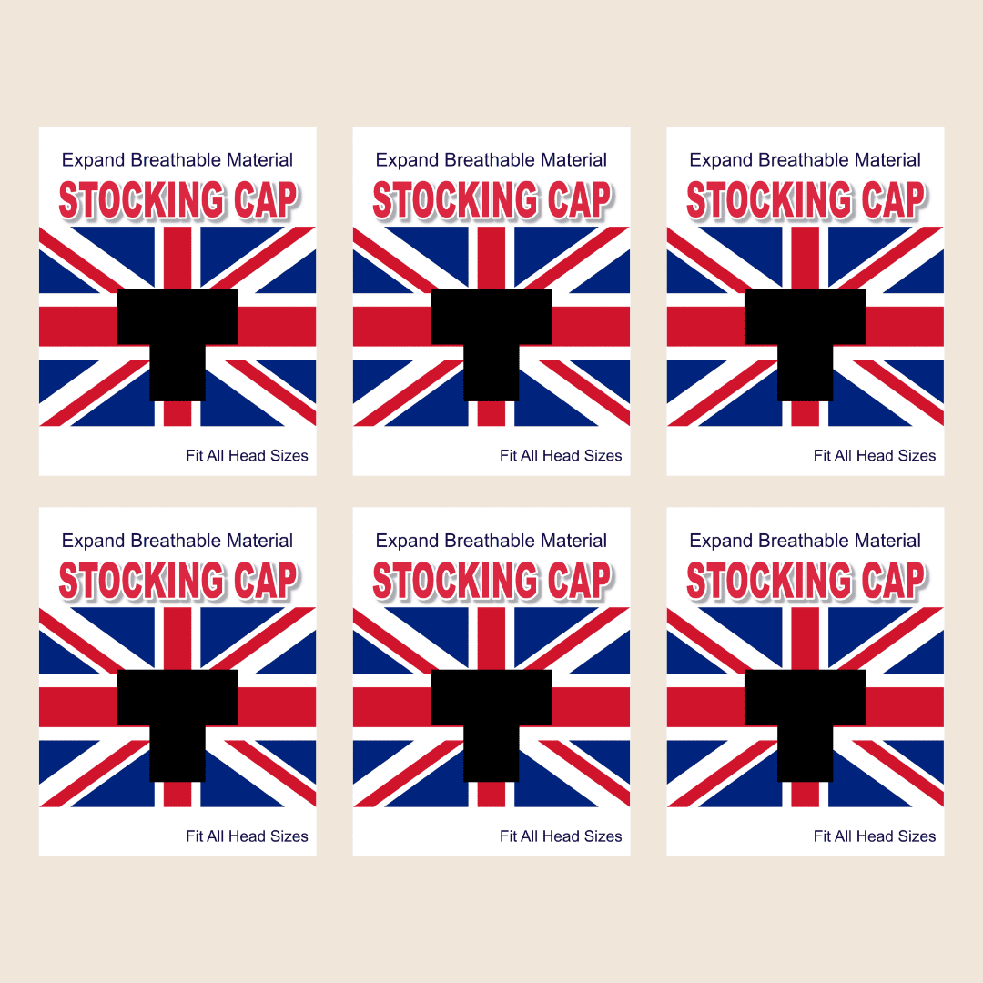 England Flag Stocking Cap - Black