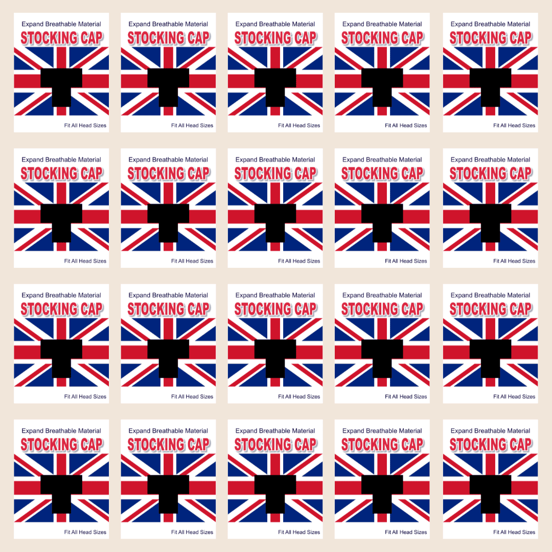 England Flag Stocking Cap - Black