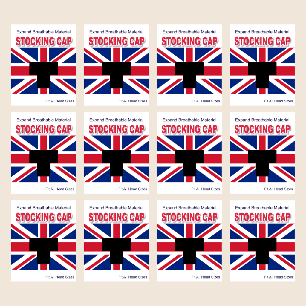England Flag Stocking Cap - Black