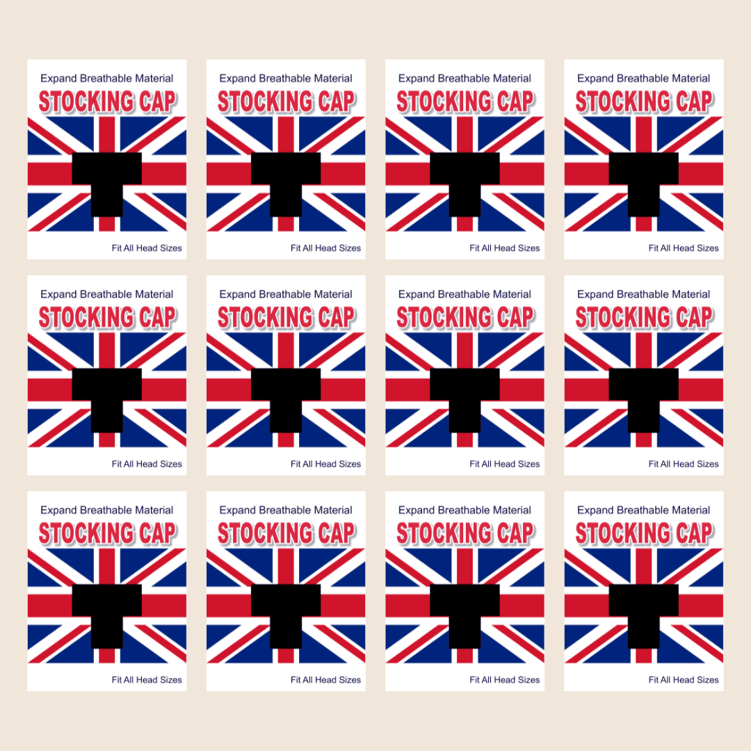 England Flag Stocking Cap - Black