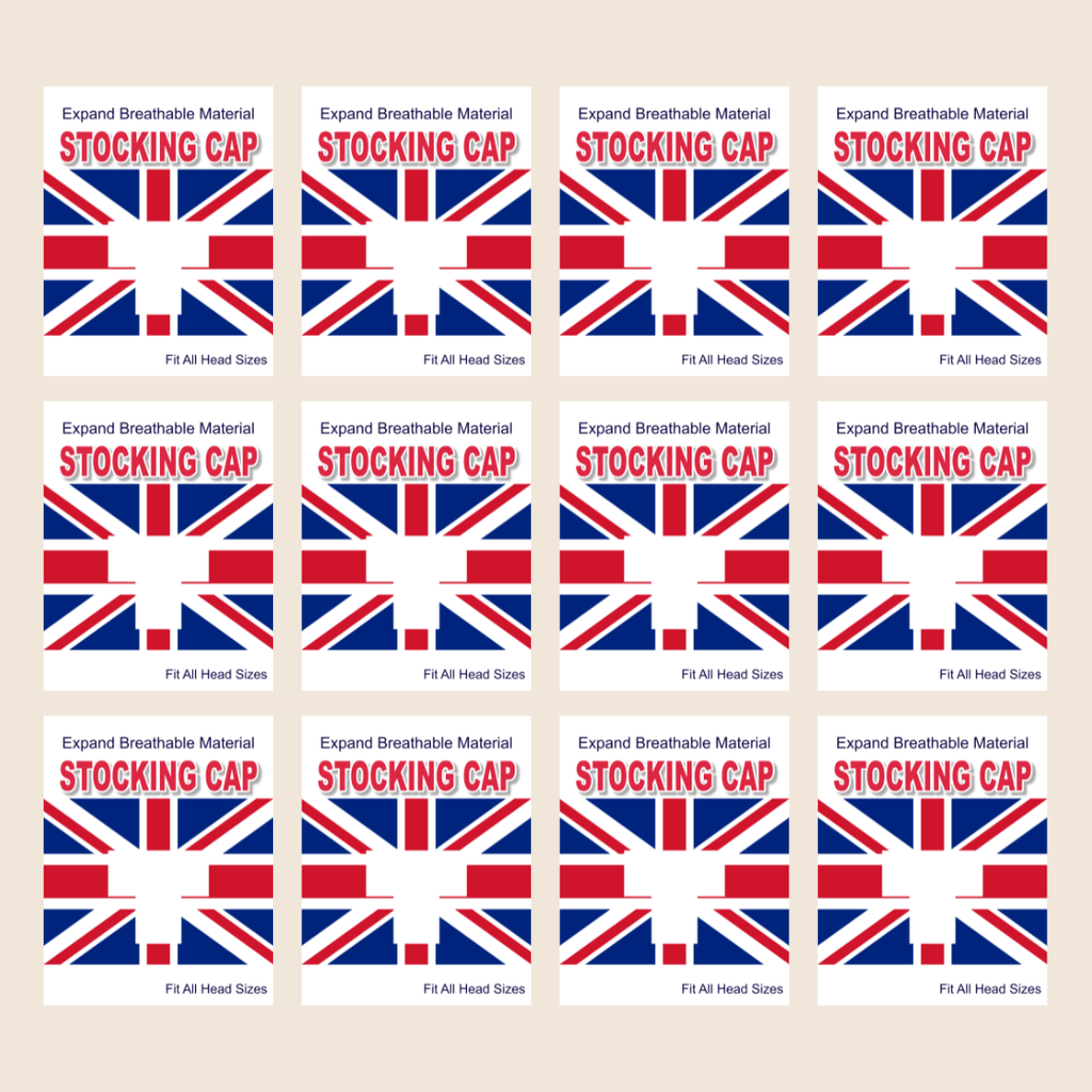 England Flag Stocking Cap - White