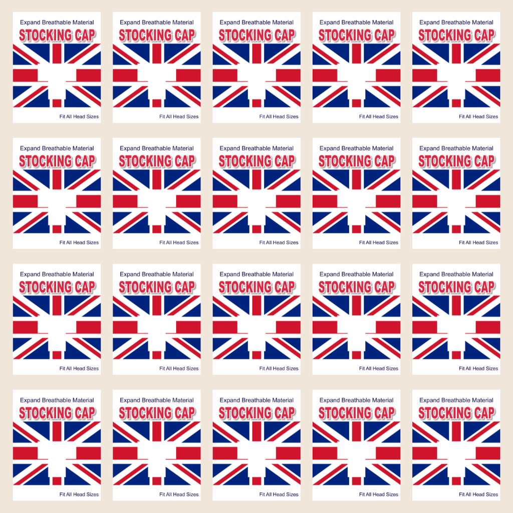 England Flag Stocking Cap - White