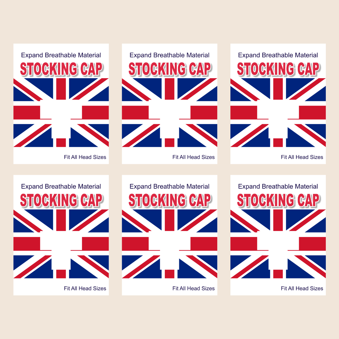 England Flag Stocking Cap - White