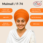 Mulmull F-74 Turban - Kesari