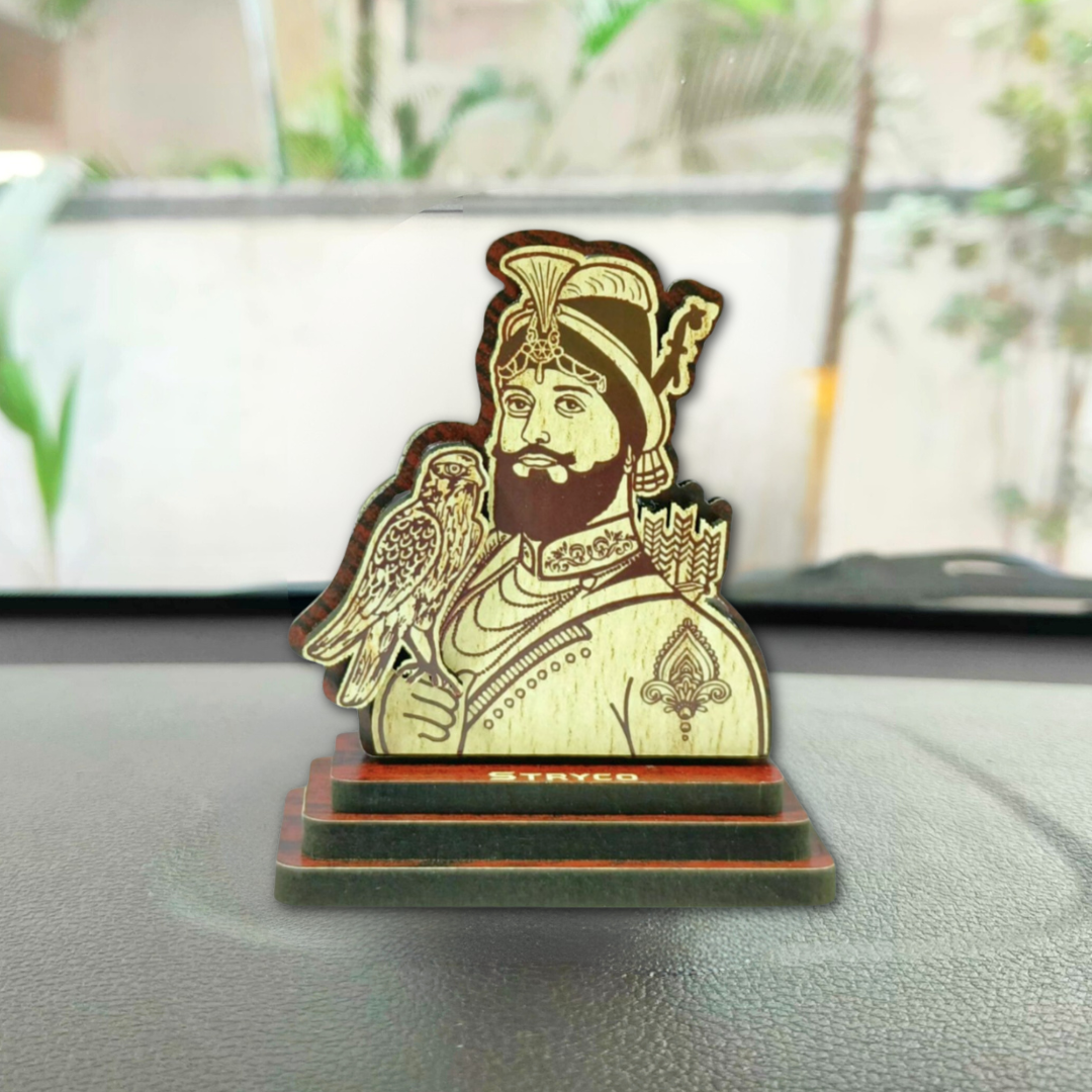 Guru Gobind Singh Ji Car Stand - Wooden