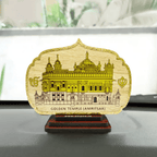 Golden Temple Car Stand - Wooden
