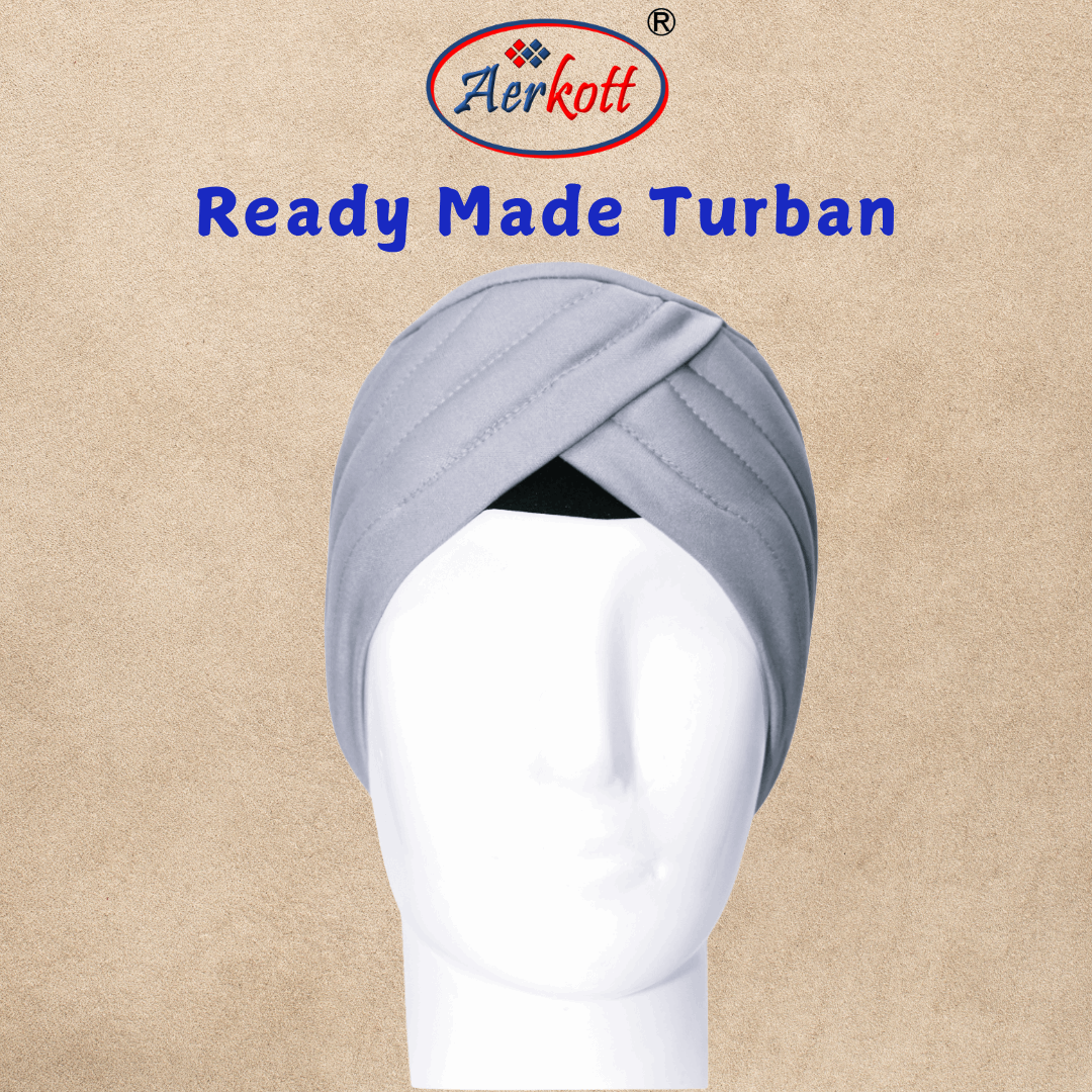 Aerkott ReadyMade Turban LightGrey