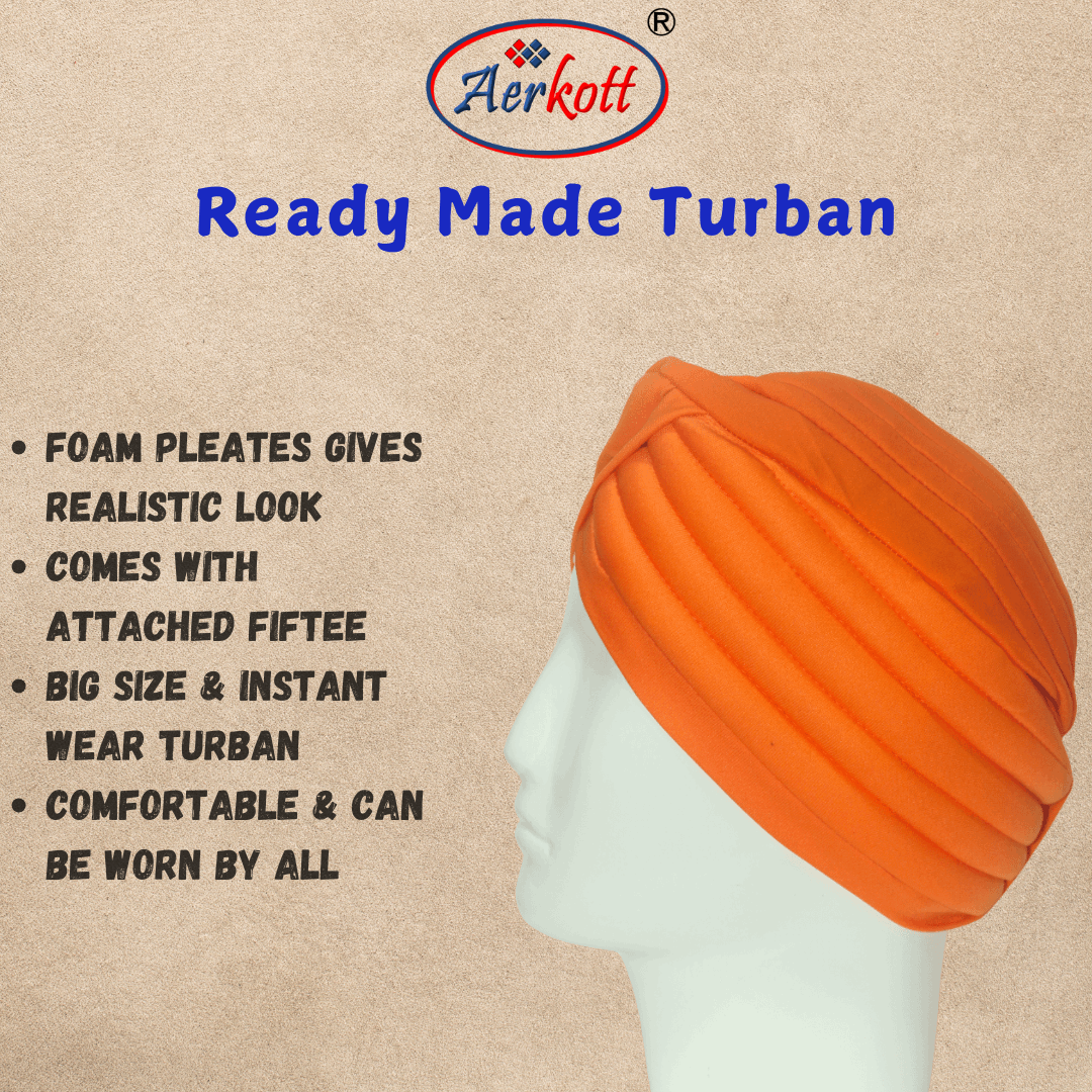 Aerkott ReadyMade Turban Kesri