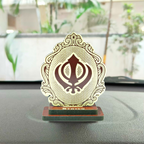 Khanda Car Stand - Wooden
