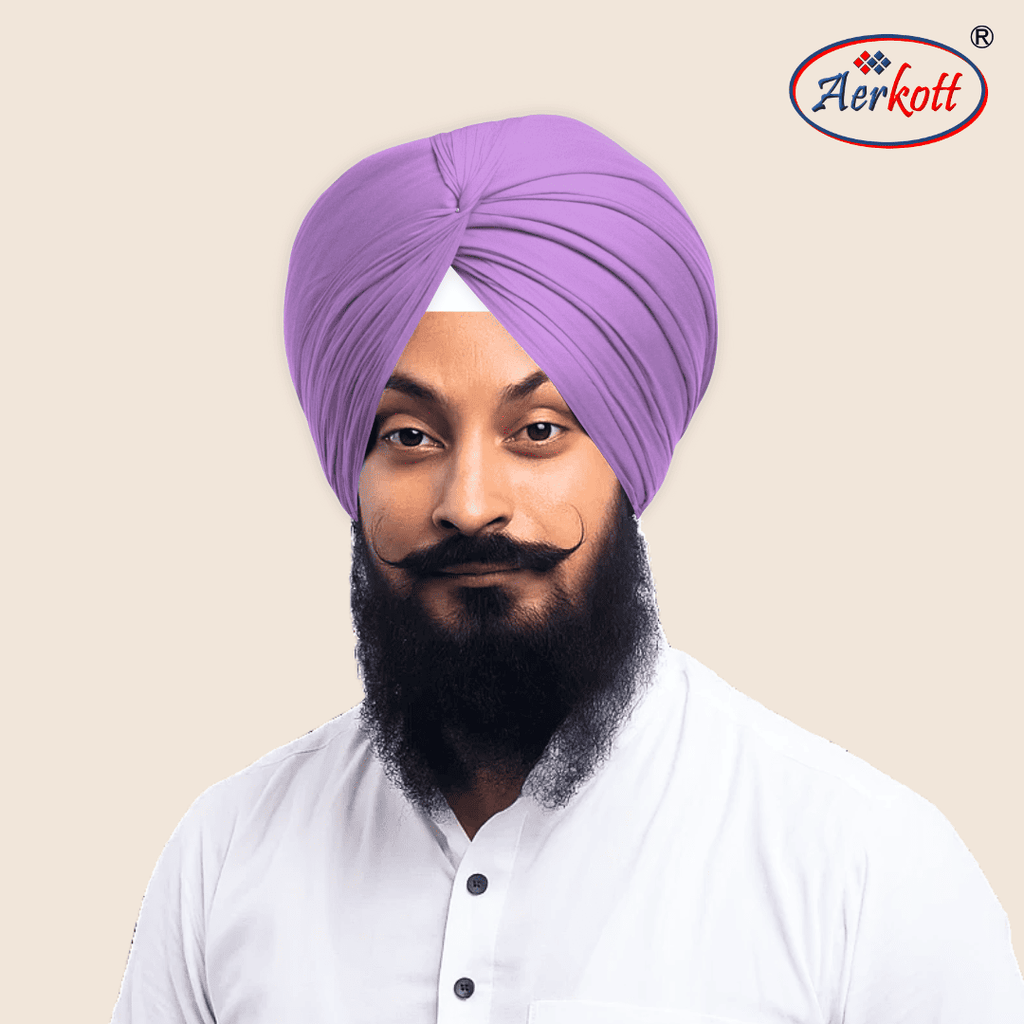 Aerkott Maharani Full Voile Turban - Lavender