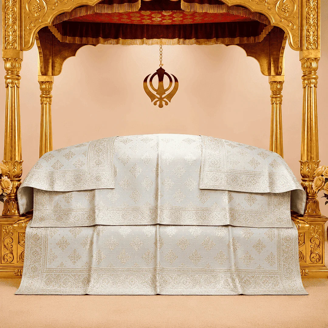 Nirmal Noor Pure Banarasi Silk Rumala Sahib for guru granth sahib ji