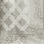 Nirmal Noor Pure Banarasi Silk Rumala Sahib. White rumala sahib. ivory rumala sahib. palki sahib rumala.