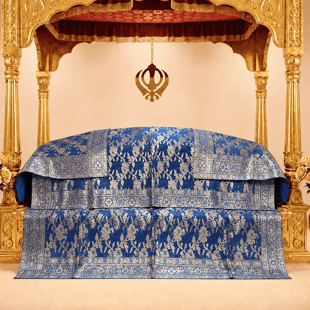 Noor Rang Pure Banarasi Silk Rumala Sahib for guru granth sahib ji 
