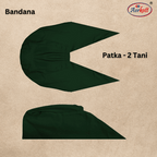 2 Tani Dastar or Patka Cotton [Military Green]