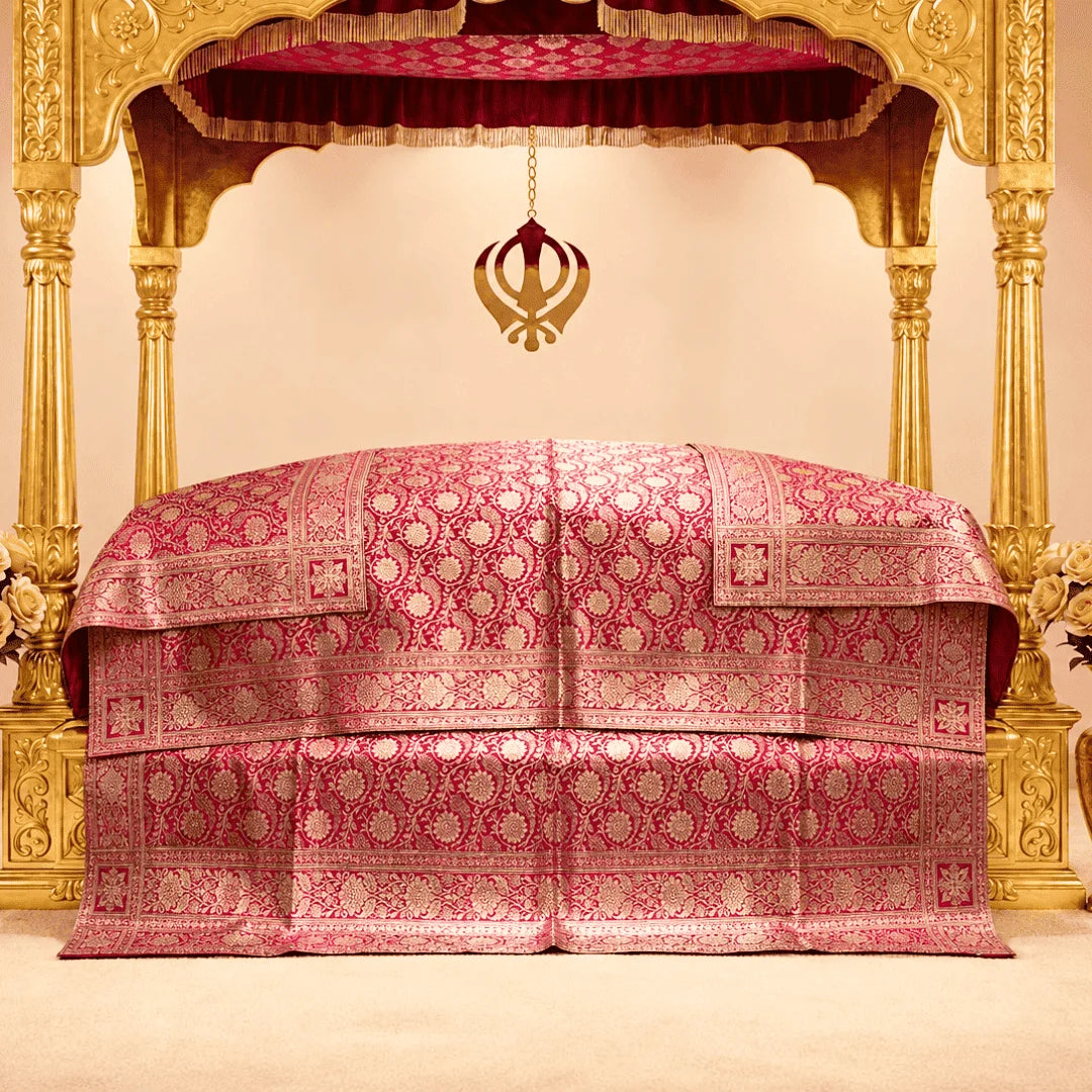 Prem Noor Pure Banarasi Silk Rumala Sahib for guru granth sahib ji 