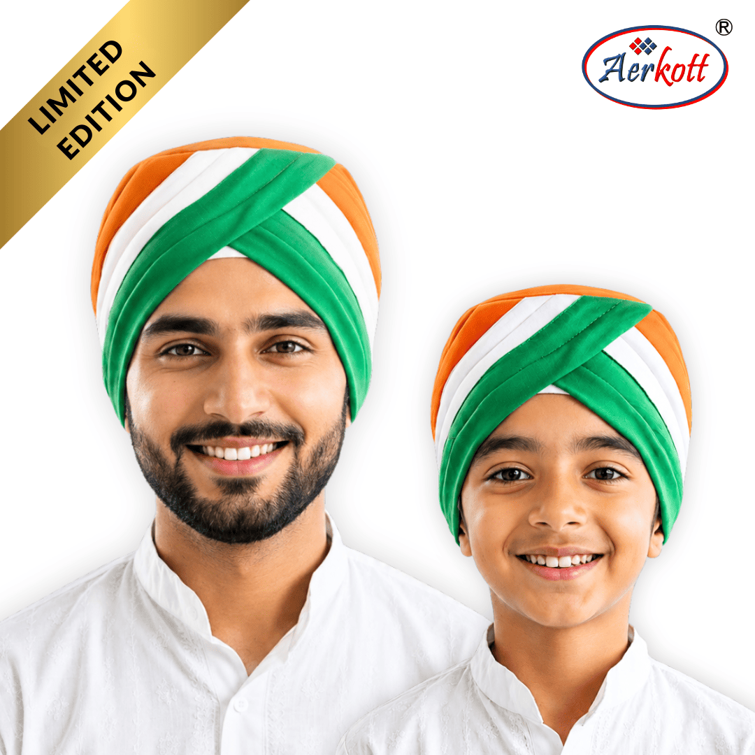 Ready Made Tricolor Turban for Independence Day