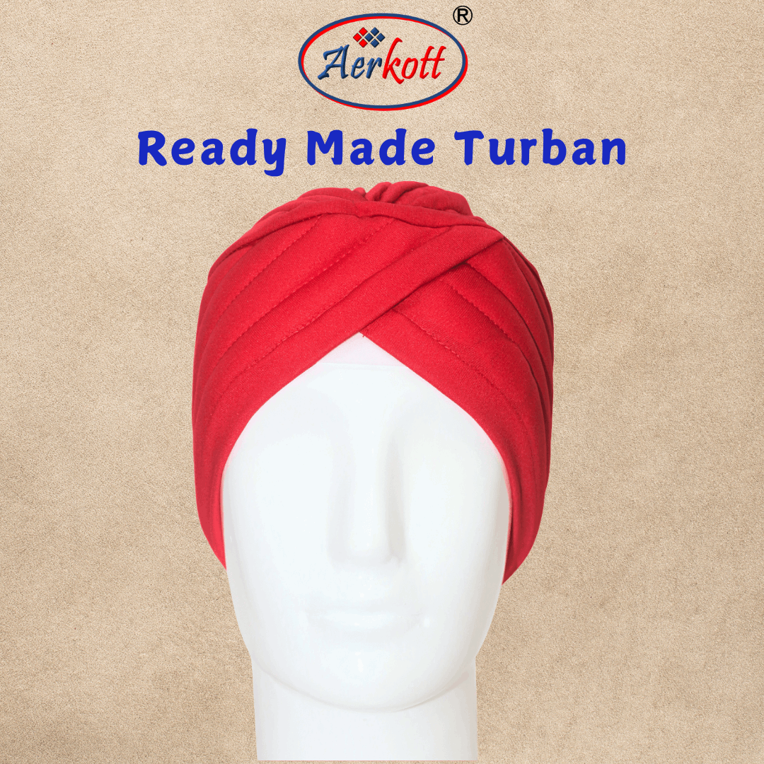 Aerkott ReadyMade Turban Red