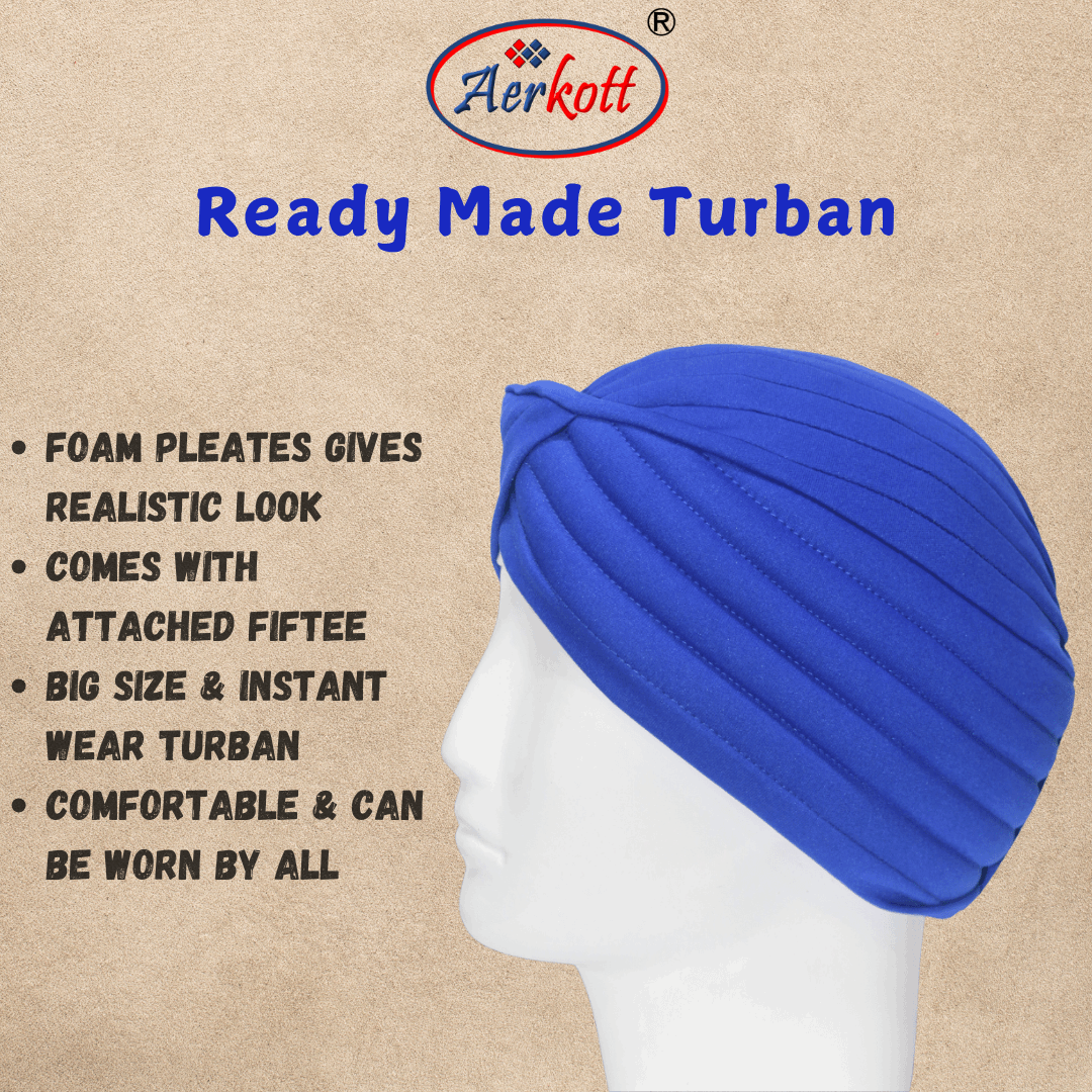 Aerkott ReadyMade Turban Royal_Blue