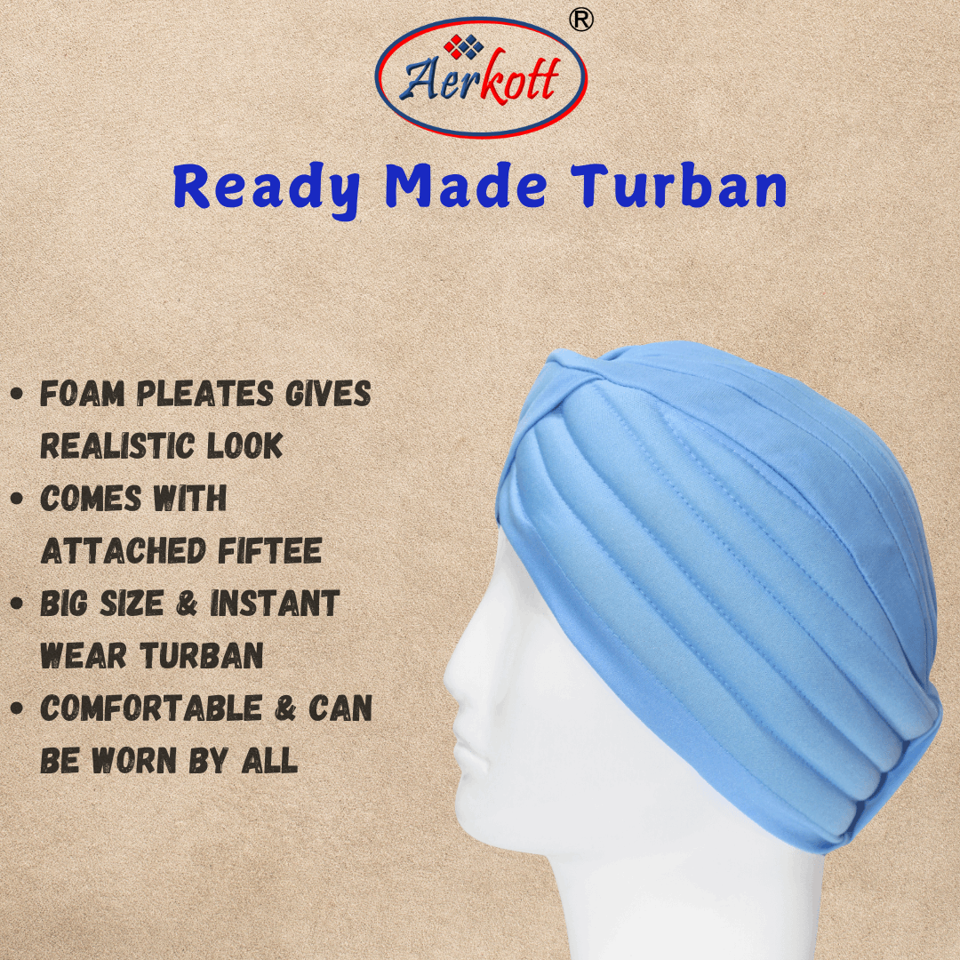 Aerkott ReadyMade Turban Sky Blue